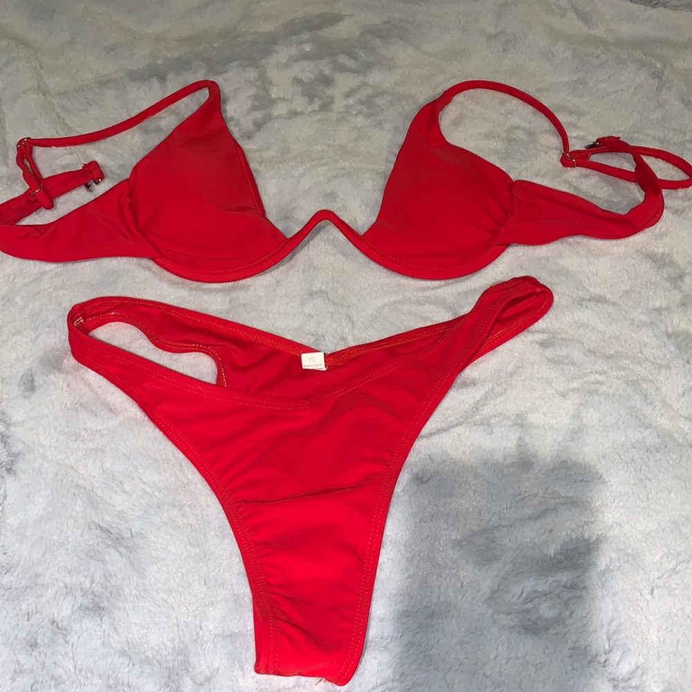 Red Bikini with Bottoms